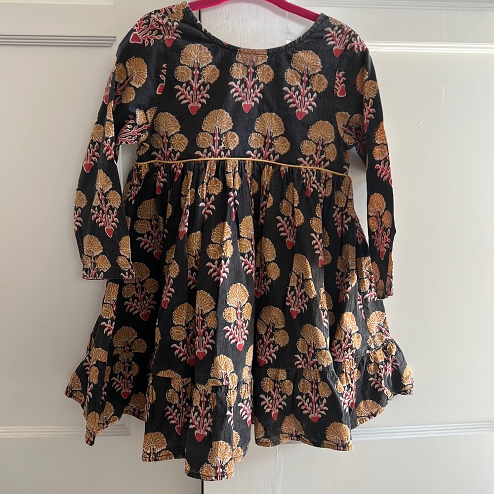 Pink Chicken cotton floral print dress 2T